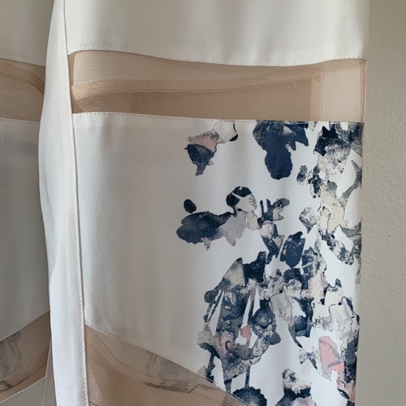 NWOT BCBG Maxazria Runway Gabriel Pant Floral Mesh Pants - Picture 7 of 11